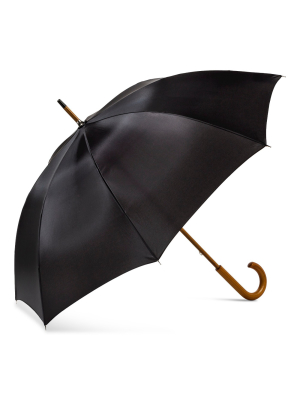 Shedrain Wood Stick Umbrella - Black