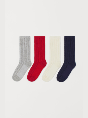 4-pack Knee Socks