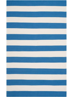 Montauk Stripe Blue/ivory Area Rug