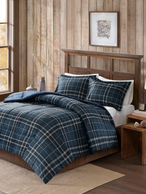 King Flint Cozyspun Down Alternative Comforter Mini Set - Navy