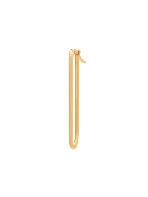 Plain Fob Earring - Medium