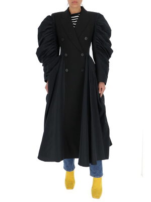 Alexander Mcqueen Spliced Drape Coat