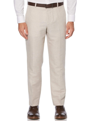 Linen Blend Herringbone Suit Pant