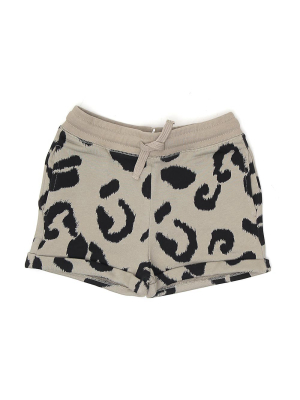 Stella Mccartney Kids Leopard Fleece Shorts