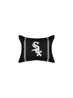 Mlb Pillow Sham Mvp Baseball Team Logo Bedding Accessory - Chicago White Sox..