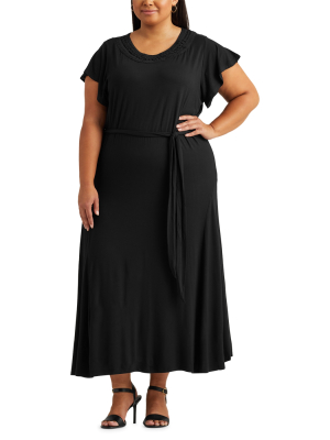 Belted Jersey Dress