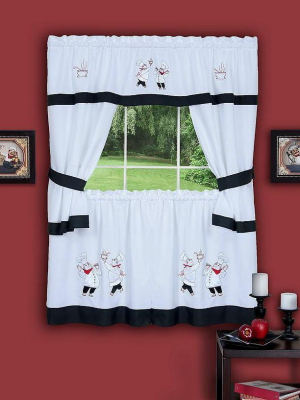 Goodgram Gourmet Complete Cottage Kitchen Curtain Set By Goodgram