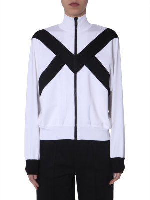 Givenchy Two-tone Zip-up Sweater