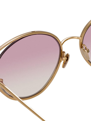 Linda Farrow Fontaine C9 Cat Eye Sunglasses