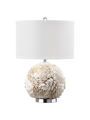 23" Pauley Table Lamp White (includes Cfl Light Bulb) - Safavieh