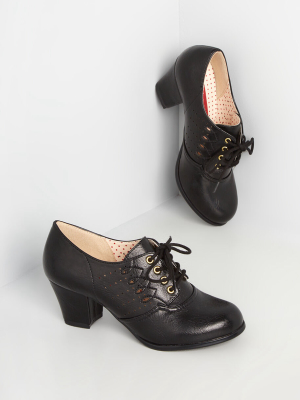 Stride With The Times Heeled Oxford