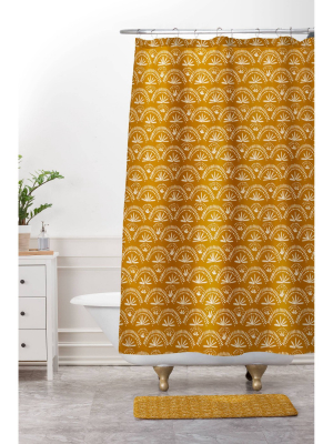 Moroccan Fan Shower Curtain Flare - Deny Designs