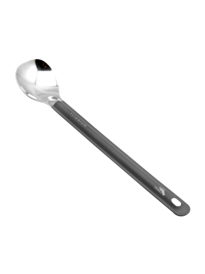 Toaks Ultralight Long Handled Titanium Camping Spoon With Polished Head