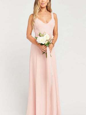 Jenn Maxi Dress ~ Dusty Blush Crisp