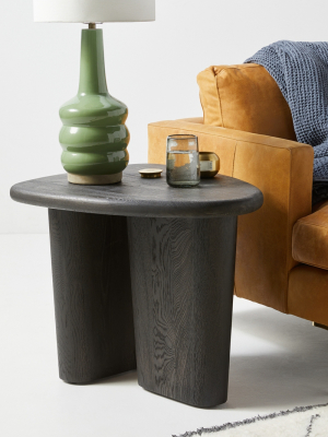 Kalle Sculptural Oak Side Table