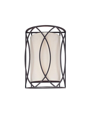 Sausalito 2lt Wall Sconce Deep Bronze