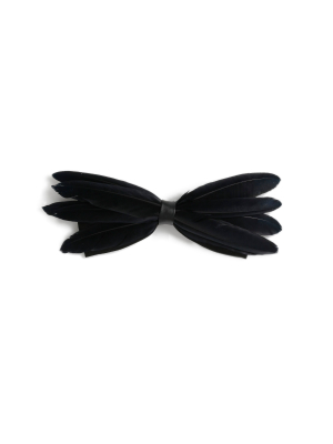 Black Feather Bow Tie*