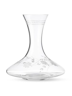 Vintage Etched Wine Decanter