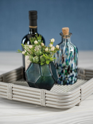 Avalon Rattan Serving Tray - Gray - Square