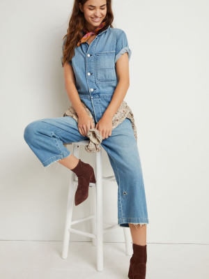 Amo Luna Relaxed Denim Jumpsuit