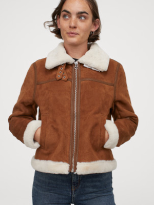 Faux Fur-lined Jacket