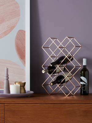 Geometric Wine Rack