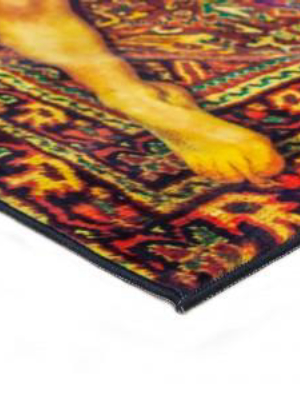 Rectangular Rug - Lady On Carpet