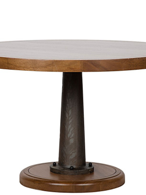 Yacht Dining Table With Cast Pedestal In Various Colors