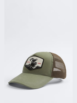 Contrasting Patch Cap