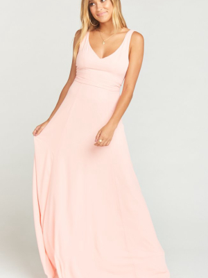 Jenn Maxi Dress ~ Frosty Pink Crisp