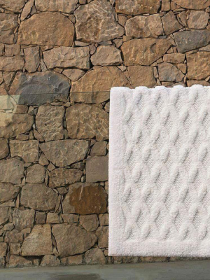 Graccioza Diamante Bath Rug - Fog - Available In 2 Sizes