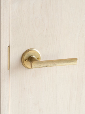 Door Handle And Mortise - 'curved' Lever