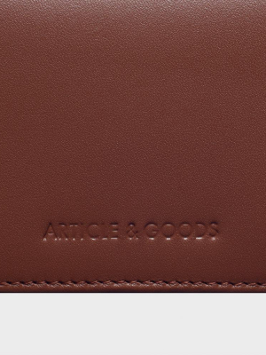 Slim Zippy Wallet - No° Cc2 - Mocha Brown Smooth Nappa