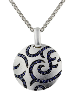 Effy 925 Sterling Silver Blue Sapphire Pendant, 1.82 Tcw