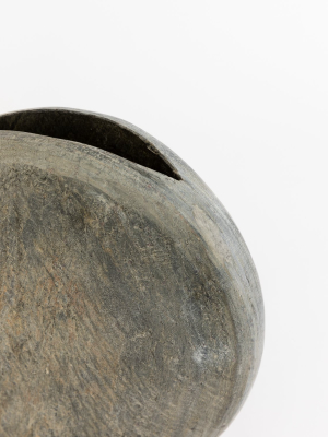 Rounded Slate Vase