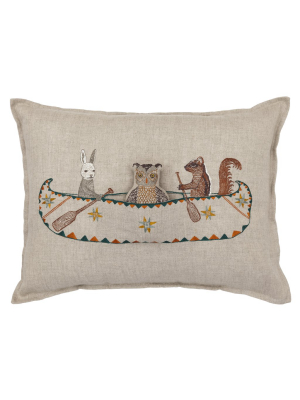 Animal Friends Canoe Pillow