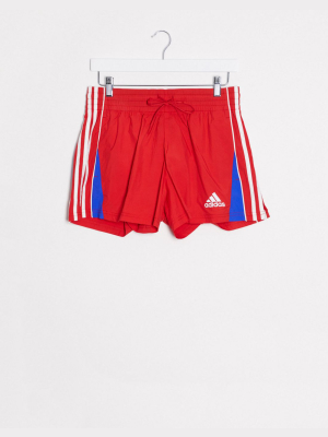 Adidas Training Shorts In Red