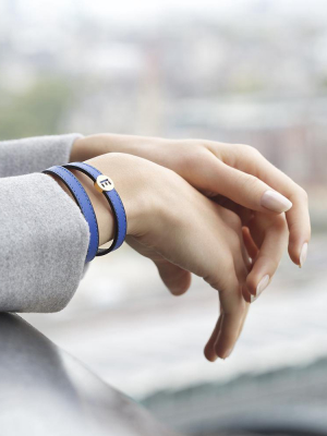 Pick Me Happy Wrap Bracelet/choker Blue