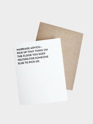Marriage Advice Card