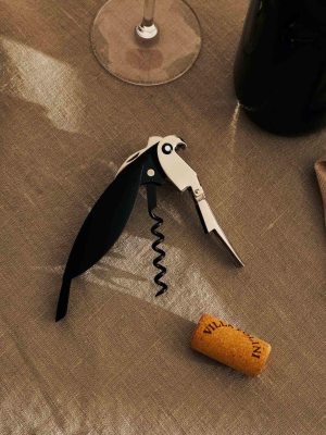 Alessi Parrot Corkscrew - Silver & Black