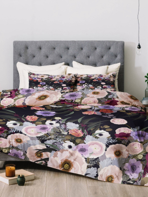 Iveta Abolina Afrodille Floral Comforter & Sham Set - Deny Designs