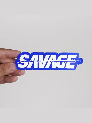 Savage Blue Sticker