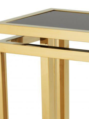 Eichholtz Palmer Console Table - Gold & Black