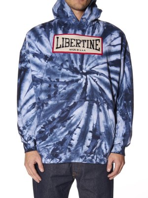 Libertine Logo Tie Dye Hooded Sweatshirt