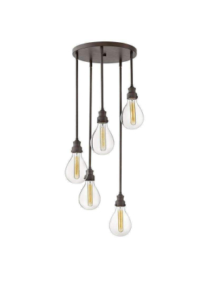 Denton Chandelier Industrial Iron