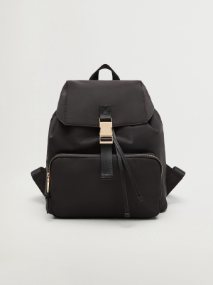 Lapel Nylon Backpack