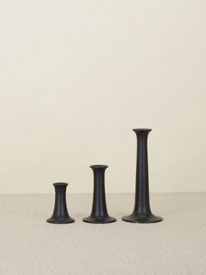 Black Simple Candle Holder