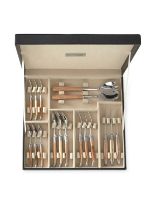 Laguiole 22-piece Flatware Set, Wood