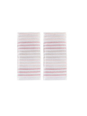 2pc Tie Dye Striped Hand Towel Set - Skl Home