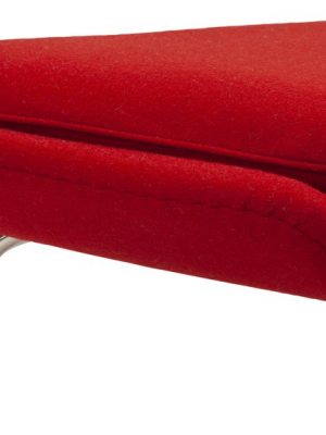 Womb Style Ottoman - Womb Style Ottoman, Red